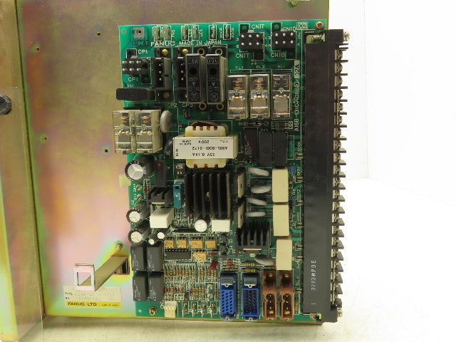 Fanuc LTD A14B-0076-B357 Power Input Unit & Servo Add On Module Missing Cover