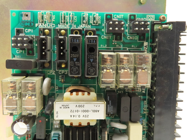 Fanuc LTD A14B-0076-B357 Power Input Unit & Servo Add On Module Missing Cover