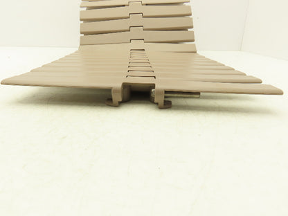 MCC Rexnord HDF 1200 XL  12" TableTop Conveyor Chain Side-Flex 6'L Tan