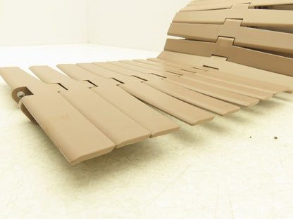 MCC Rexnord HDF 1200 XL  12" TableTop Conveyor Chain Side-Flex 6'L Tan