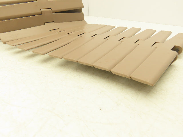 MCC Rexnord HDF 1200 XL  12" TableTop Conveyor Chain Side-Flex 6'L Tan