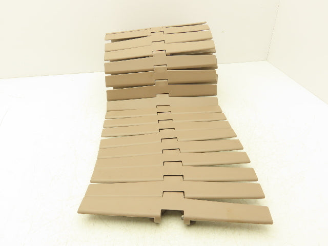 MCC Rexnord HDF 1200 XL  12" TableTop Conveyor Chain Side-Flex 6'L Tan