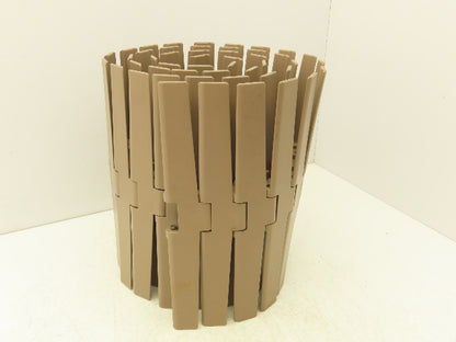 MCC Rexnord HDF 1200 XL  12" TableTop Conveyor Chain Side-Flex 6'L Tan