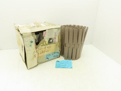 MCC Rexnord HDF 1200 XL  12" TableTop Conveyor Chain Side-Flex 6'L Tan