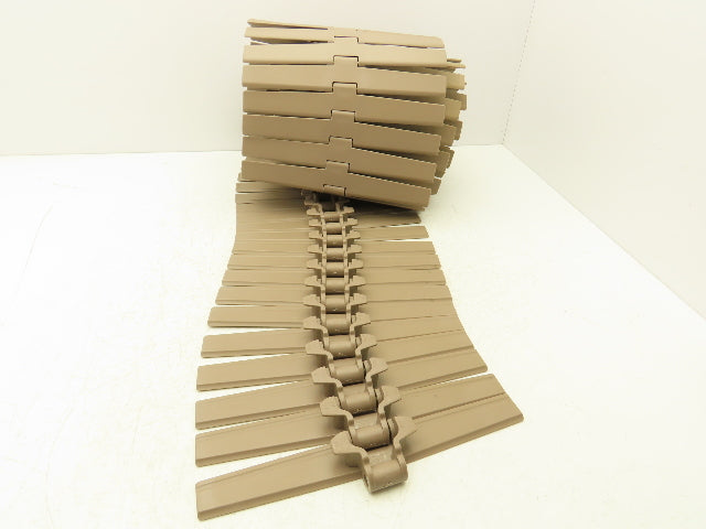 MCC Rexnord HDF 1200 XL  12" TableTop Conveyor Chain Side-Flex 10'L Tan