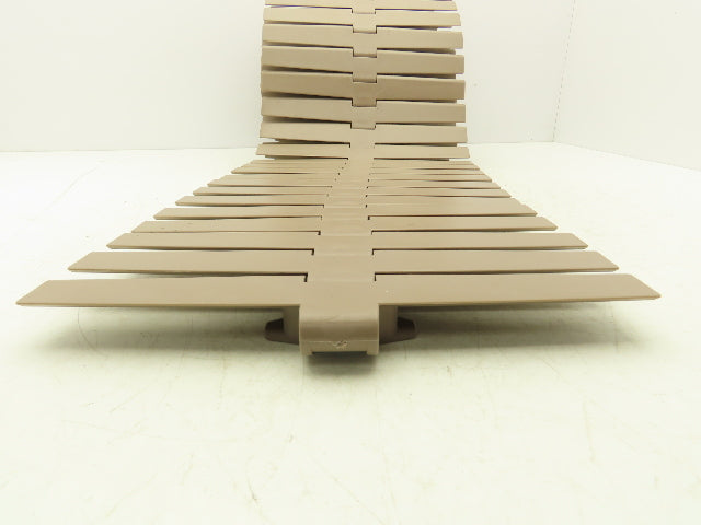 MCC Rexnord HDF 1200 XL  12" TableTop Conveyor Chain Side-Flex 10'L Tan