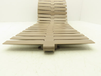 MCC Rexnord HDF 1200 XL  12" TableTop Conveyor Chain Side-Flex 10'L Tan