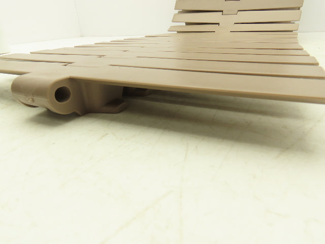 MCC Rexnord HDF 1200 XL  12" TableTop Conveyor Chain Side-Flex 10'L Tan