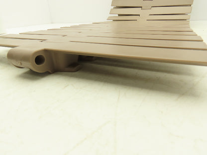 MCC Rexnord HDF 1200 XL  12" TableTop Conveyor Chain Side-Flex 10'L Tan