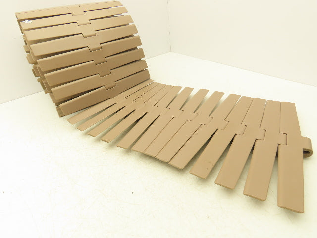 MCC Rexnord HDF 1200 XL  12" TableTop Conveyor Chain Side-Flex 10'L Tan