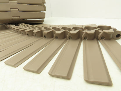 MCC Rexnord HDF 1200 XL  12" TableTop Conveyor Chain Side-Flex 10'L Tan