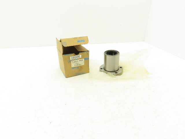 OZAK LFT40BUU Flange Linear Bearing 40mm-ID x 60mm-OD x 80mm-L 4 Bolt Flange