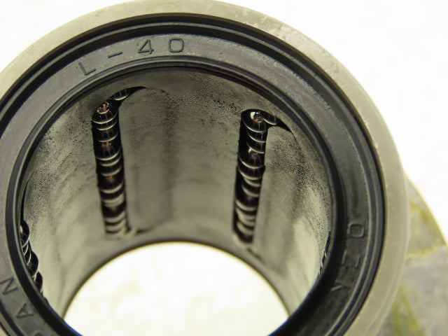 OZAK LFT40BUU Flange Linear Bearing 40mm-ID x 60mm-OD x 80mm-L 4 Bolt Flange