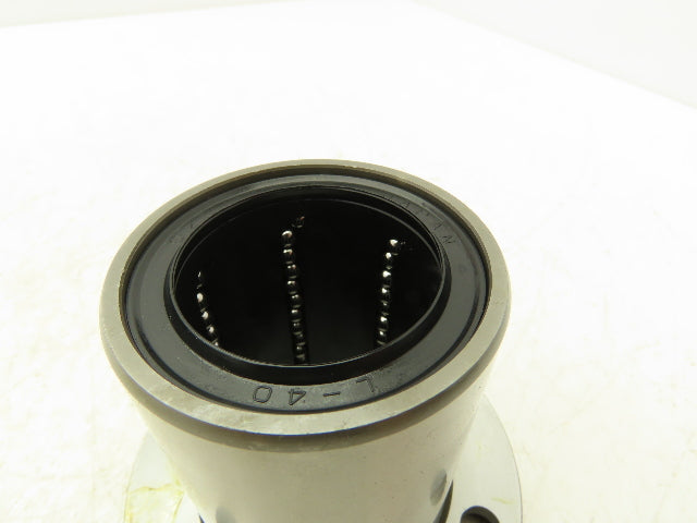 OZAK LFT40BUU Flange Linear Bearing 40mm-ID x 60mm-OD x 80mm-L 4 Bolt Flange