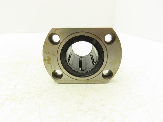 OZAK LFT40BUU Flange Linear Bearing 40mm-ID x 60mm-OD x 80mm-L 4 Bolt Flange