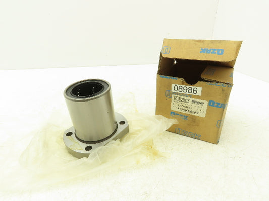 OZAK LFT40BUU Flange Linear Bearing 40mm-ID x 60mm-OD x 80mm-L 4 Bolt Flange