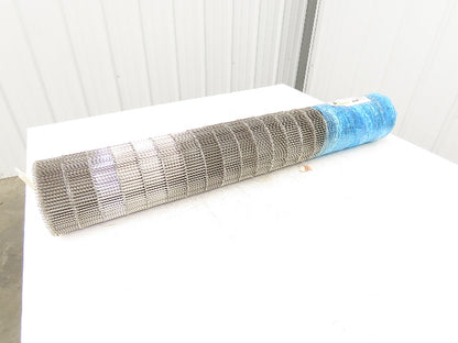 Wirebelt 42"x 25' Flat Flex Stainless Wire Conveyor Belt Sanitary 3/8x.050 21SP