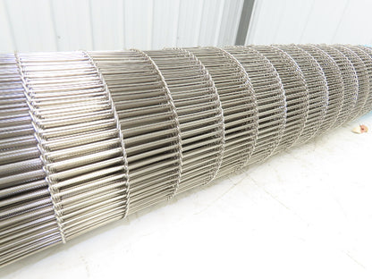 Wirebelt 42"x 25' Flat Flex Stainless Wire Conveyor Belt Sanitary 3/8x.050 21SP