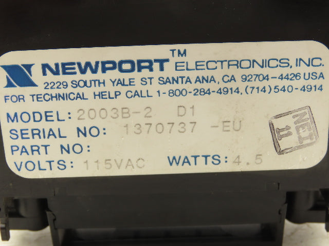 Newport 2003B-2 D1 Digital Voltmeter 4.5 Digit LED Display Module 115VAC