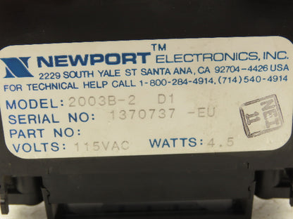 Newport 2003B-2 D1 Digital Voltmeter 4.5 Digit LED Display Module 115VAC