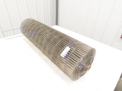 Wirebelt 34"x 34' Flat Flex Stainless Wire Conveyor Belt Sanitary 1/2x.072 13SP