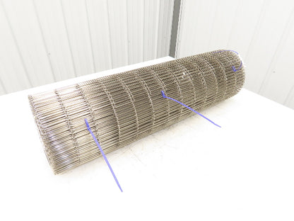 Wirebelt 34"x 34' Flat Flex Stainless Wire Conveyor Belt Sanitary 1/2x.072 13SP