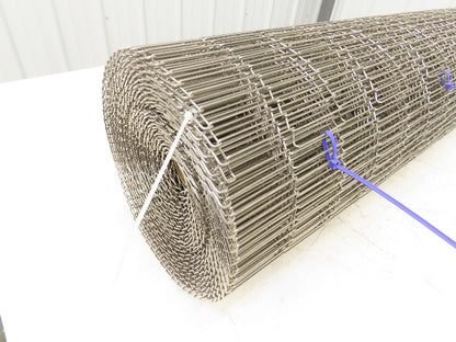 Wirebelt 34"x 34' Flat Flex Stainless Wire Conveyor Belt Sanitary 1/2x.072 13SP