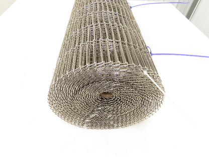 Wirebelt 34"x 34' Flat Flex Stainless Wire Conveyor Belt Sanitary 1/2x.072 13SP