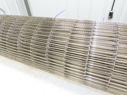 Wirebelt 34"x 34' Flat Flex Stainless Wire Conveyor Belt Sanitary 1/2x.072 13SP