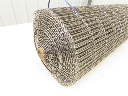 Wirebelt 34"x 34' Flat Flex Stainless Wire Conveyor Belt Sanitary 1/2x.072 13SP