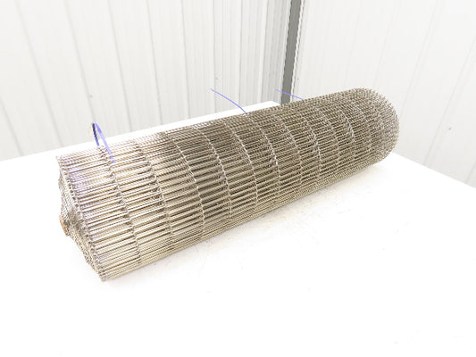 Wirebelt 34"x 34' Flat Flex Stainless Wire Conveyor Belt Sanitary 1/2x.072 13SP