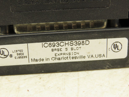 GE Fanuc I/O Input Output Slot Rack Assembly With Backplane & Power Supply *Read