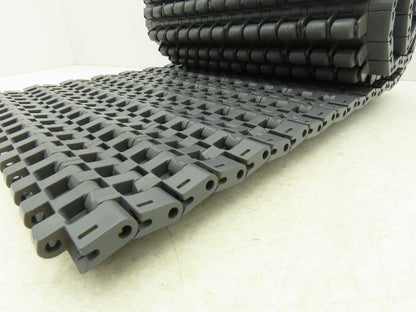 Intralox 1400 Series 15"W Plastic Roller Top Conveyor Belt Gray 54.5"Length