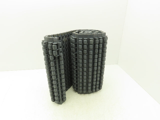 Intralox 1400 Series 15"W Plastic Roller Top Conveyor Belt Gray 54.5"Length