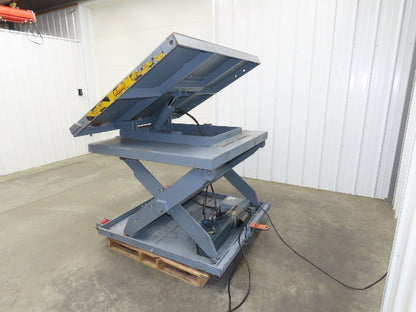 Pentalift Hydraulic Scissor Lift Table 36" Tilt Top 58" X 48" 115 Volt 3000lbs
