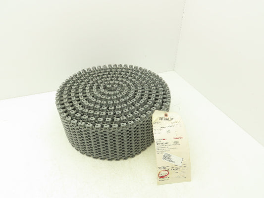 Intralox 2400 Radius Flush Grid Flex Conveyor Belt w/Hold Guides Gray 6"x 19.7Ft
