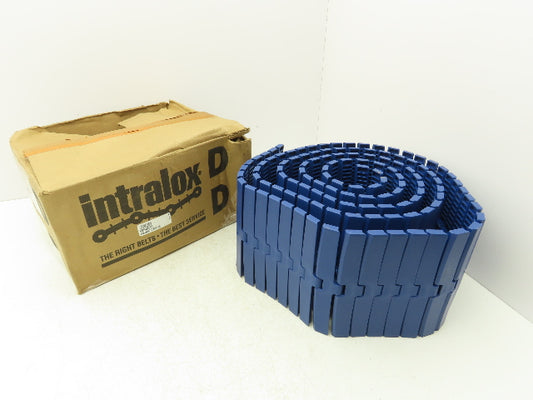 Intralox 4090 Flat Tabletop Conveyor Belt Side-Flex Blue 7.5"x 10Ft