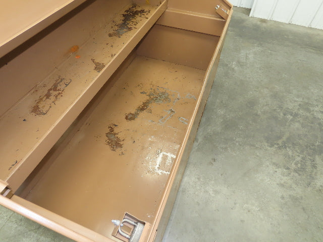 Knaack 3068 Jobsite Tool Chest 60x24x28" Box Shelf Slope Top Lid Top Steel