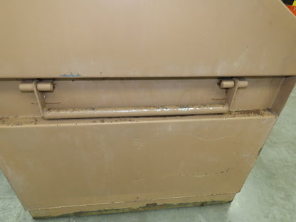 Knaack 3068 Jobsite Tool Chest 60x24x28" Box Shelf Slope Top Lid Top Steel