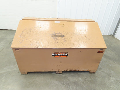 Knaack 3068 Jobsite Tool Chest 60x24x28" Box Shelf Slope Top Lid Top Steel