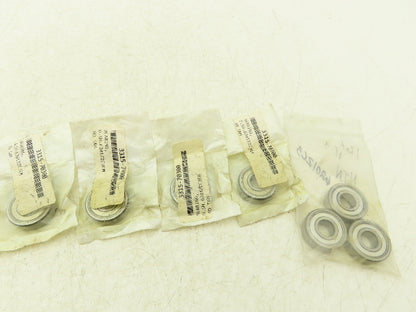General Bearing Corp 6201Z Ball Bearing 12mm-ID x 32mm-OD x 10mm-W Lot Of 7