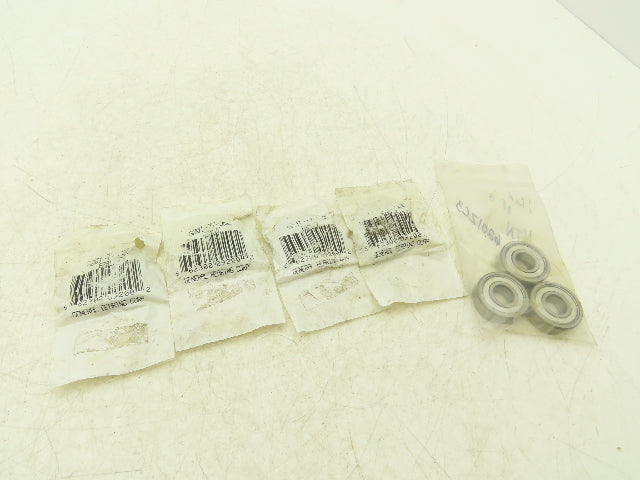 General Bearing Corp 6201Z Ball Bearing 12mm-ID x 32mm-OD x 10mm-W Lot Of 7