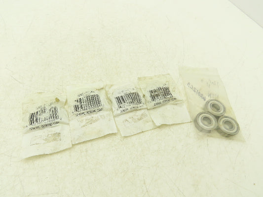 General Bearing Corp 6201Z Ball Bearing 12mm-ID x 32mm-OD x 10mm-W Lot Of 7