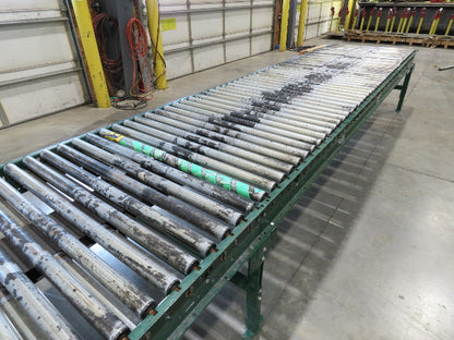 Dematic 42"x 60' Accumulating Roller Conveyor Belt Drive 40"BF 230/460V 175FPM