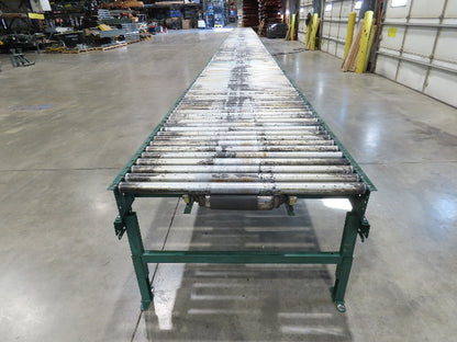 Dematic 42"x 60' Accumulating Roller Conveyor Belt Drive 40"BF 230/460V 175FPM