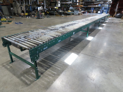 Dematic 42"x 60' Accumulating Roller Conveyor Belt Drive 40"BF 230/460V 175FPM