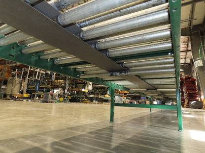 Dematic 42"x 60' Accumulating Roller Conveyor Belt Drive 40"BF 230/460V 175FPM