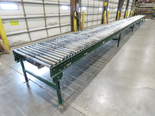 Dematic 42"x 60' Accumulating Roller Conveyor Belt Drive 40"BF 230/460V 175FPM