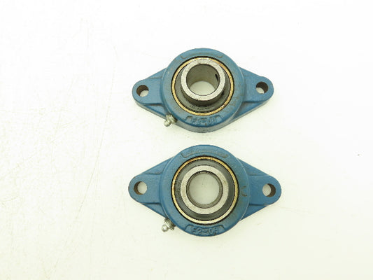 MB E2-08 Flange Bearing 1-1/8" Bore 2 Bolt  Lot Of 2