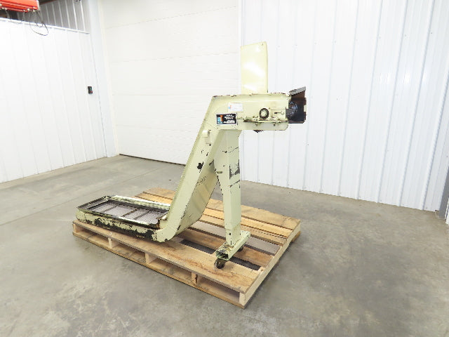 Mayfran Chip-Tote Chip Conveyor 11"x 40" Infeed 38"-48"H Discharge 230/460V 84"L